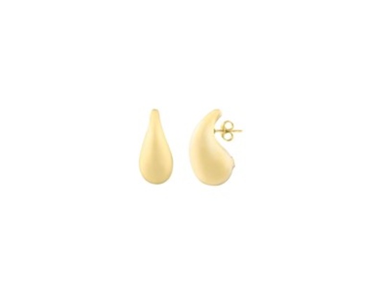 14k Gold Raindrop Stud Earrings