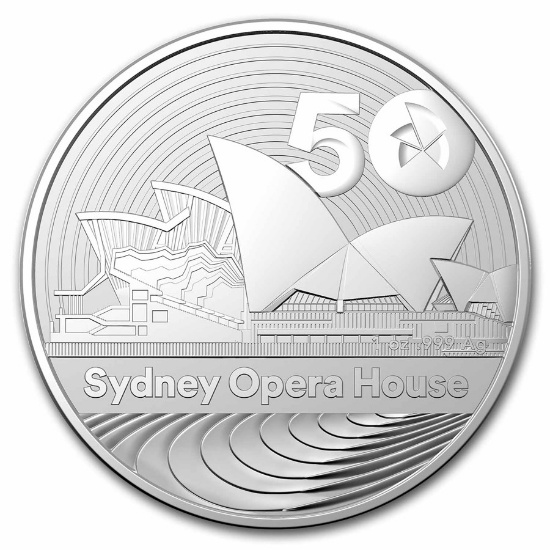 2023 1 Oz Silver 50th Anniv. Sydney Opera House