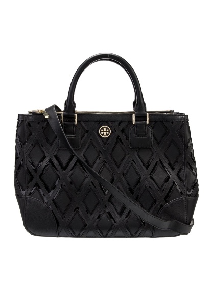 Tory Burch Leather Gold-tone Hdw Top Hdl Bag