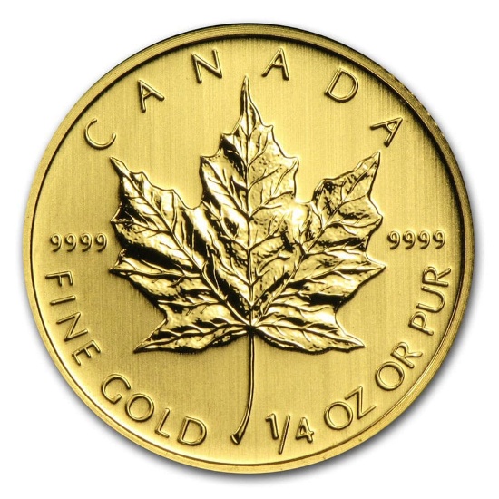 Canada 1/4 Oz Gold Maple Leaf (random Year)
