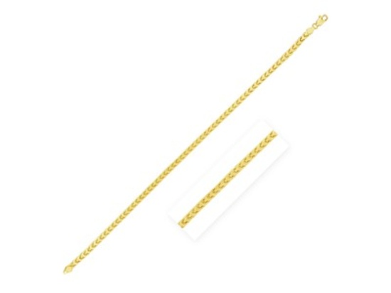14k Gold Diamond Cut Franco Chain Necklace 20"