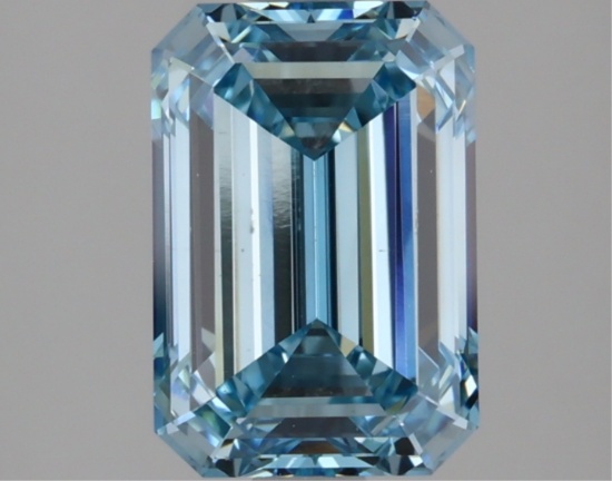 Fancy Blue Emerald Cut 2.49ct Vs1 Lab Diamond