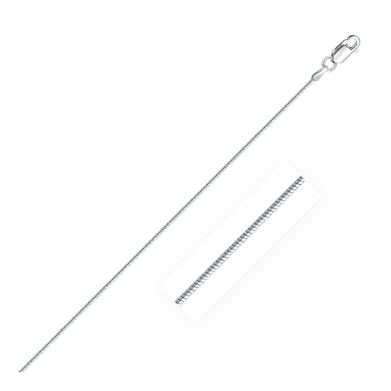 Sterling Silver High Polished Snake Chain 1.2mm