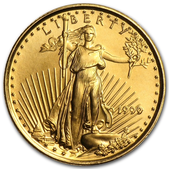 1999 1/10 Oz American Gold Eagle Bu
