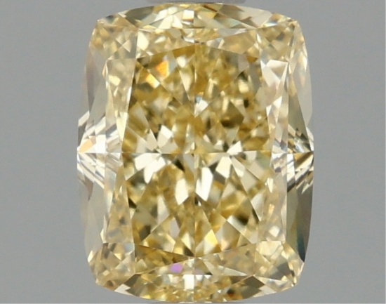 Fancy Yellow Cushion Cut 1.15ct Vvs2 Lab Diamond