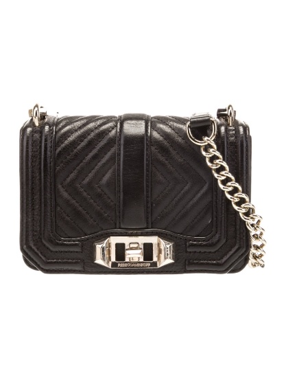 Rebecca Minkoff Bk Leather Turn-lock Evening Bag