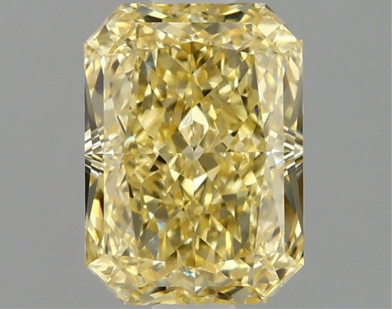 Fancy Yellow Radiant Cut 1.57ct Vs1 Lab Diamond