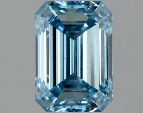 Fancy Blue Emerald Cut 1.76ct Vs2 Lab Diamond
