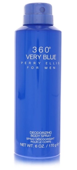 Perry Ellis 360 Very Blue Men's 6.8 Oz Body Spray