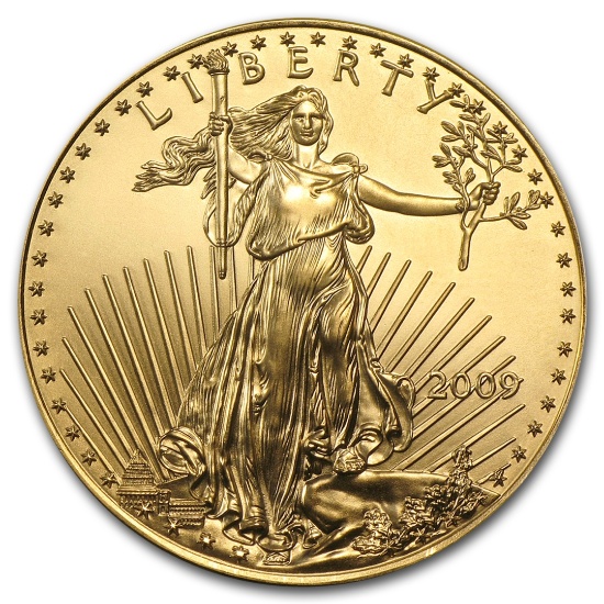 2009 1 Oz American Gold Eagle Bu