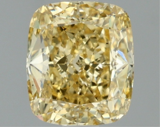 Fancy Yellow Cushion Cut 1.52ct Vs1 Lab Diamond