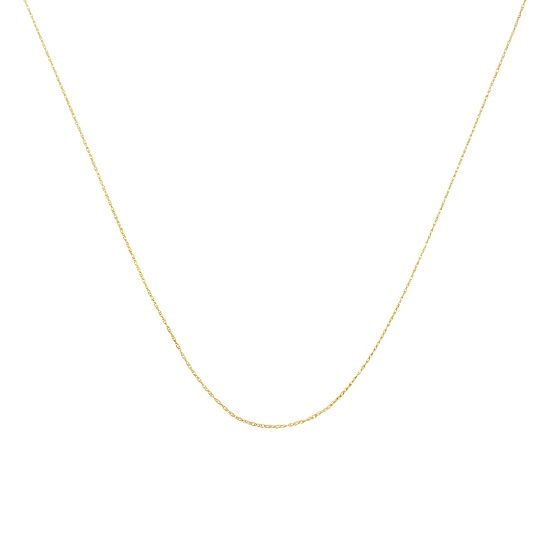 10k Gold Fine Rope Chain Necklace