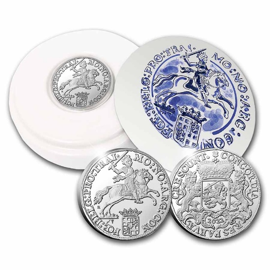 2022 Netherlands 1 Oz Silver Ducaton Rider Proof
