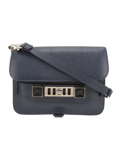 Proenza Schouler Blue Leather Messenger Bag
