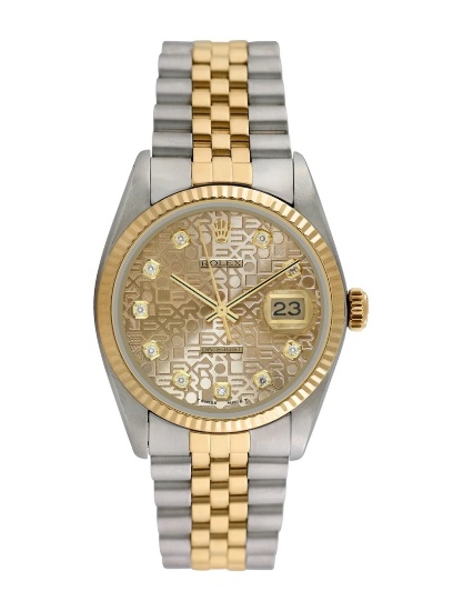 Rolex Datejust 18k Gold Jubilee Auto Men's 36mm