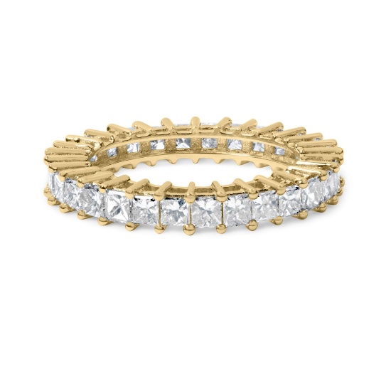 14k Gold Princess 2.91ct Diamond Eternity Ring