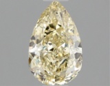 Fancy Yellow Pear Cut 1.08ct Vvs2 Lab Diamond