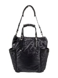 Jimmy Choo Nylon Silver-tone Hdw Top Hdl Bag