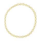 14k Gold High Polish Mariner Link Chain