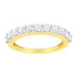 10k Gold 1.00ct Diamond Fluted Style Wedding Ring