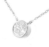10k Gold .33ct Diamond Bezel-set Necklace