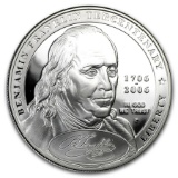 2006-p Silver Ben Franklin Founding Father Commem