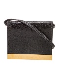 Saint Laurent Black Leather Snap Crossbody Bag
