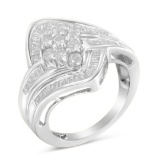 10k Gold 1.00ct Diamond Cluster Ring
