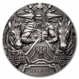 2022 Cook Islands 3oz Ag Gods Of The World Helios