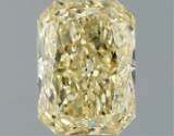 Fancy Yellow Radiant Cut 1.46ct Vvs2 Lab Diamond
