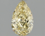 Fancy Yellow Pear Cut 1.53ct Vvs2 Lab Diamond