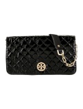 Tory Burch Black Lthr Gold-tone Hdw Flap Shldr Bag