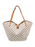 Louis Vuitton Azur Pm Neut Push-lock Shoulder Bag