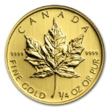 Canada 1/4 Oz Gold Maple Leaf (random Year)