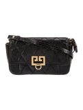Givenchy Black Leather Snap Cls Crossbody Bag