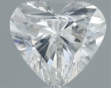 Gia Certified Heart Cut .59ct Si1 Diamond