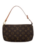 Louis Vuitton Pochette Acc. Mono Brown Top Hdl Bag