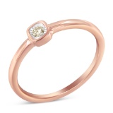 14k Gold-pl. Round .05ct Diamond Promise Ring