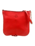 Tory Burch Orange Leather Zip Cls Crossbody Bag