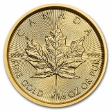 2022 Canada 1/4 Oz Gold Maple Leaf Bu