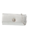 Tiffany & Co. White Leather Turn-lock Cls Clutch