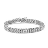Elegant 1.00ct Diamond Collar Line Link Bracelet