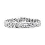 Round 3.00ct Diamond Chevron Link Bracelet