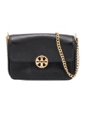 Tory Burch Blk Gold-tone Hdw Flap Crossbody Bag