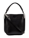 Prada City Calf Lthr Silver-tone Hdw Top Hdl Bag