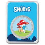 2023 Niue Colorized 1 Oz Silver $2 Smurf In Tep