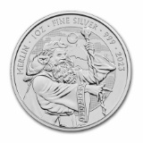 2023 Britain 1 Oz Silver Myths & Legends Merlin Bu