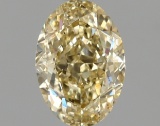 Fancy Yellow Oval Cut 1.52ct Vs1 Lab Diamond