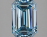 Fancy Blue Emerald Cut 2.49ct Vs1 Lab Diamond