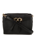 Kate Spade Black Leather Snap Cls Crossbody Bag